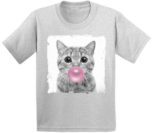 Cute Cat Kids T-Shirt, Funny Animals Youth Tee, Animal Lovers Youth Shirt