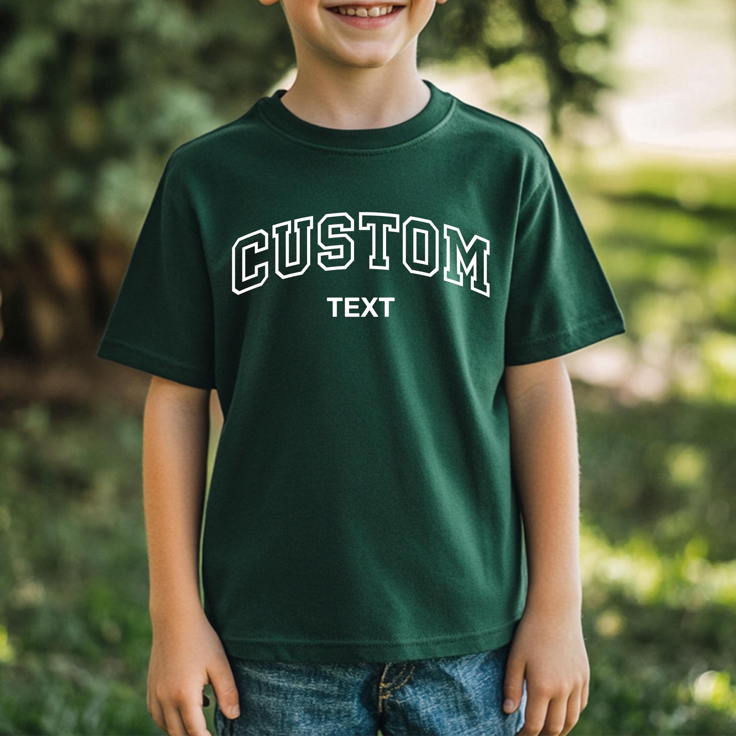 Custom Text Youth Shirt, Personalized Toddler Tee, Customized Text Youth T-Shirt, Your Text Youth Shirts, Custom Youth T-Shirts