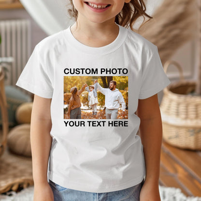 Custom Your Photo Kids Shirt, Personalized Family Vacation Shirt, Custom Saying Youth Tee