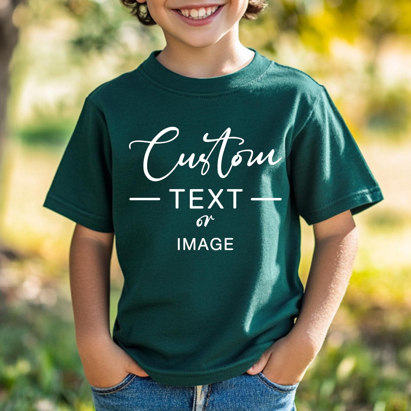 Custom Toddler T-Shirt, Custom Logo Kids Shirt, Personalize Company Youth Shirt, Custom Brand Tee