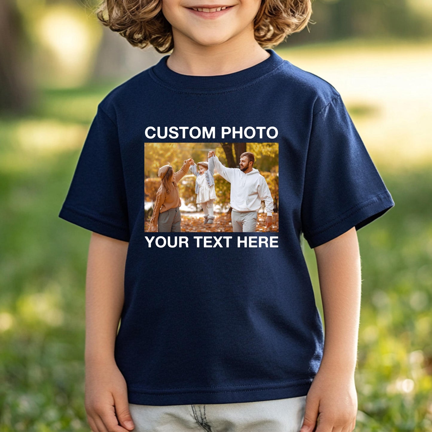Custom Your Photo Kids Shirt, Personalized Family Vacation Shirt, Custom Saying Youth Tee