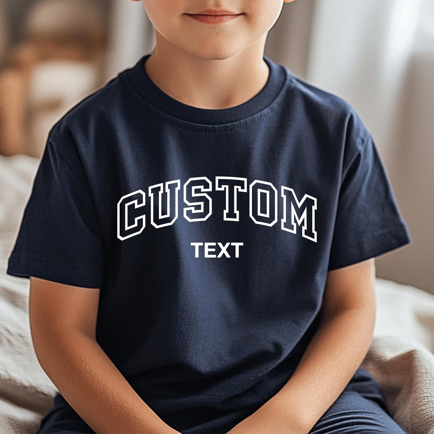 Custom Text Youth Shirt, Personalized Toddler Tee, Customized Text Youth T-Shirt, Your Text Youth Shirts, Custom Youth T-Shirts