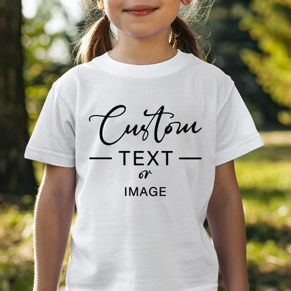 Custom Toddler T-Shirt, Custom Logo Kids Shirt, Personalize Company Youth Shirt, Custom Brand Tee