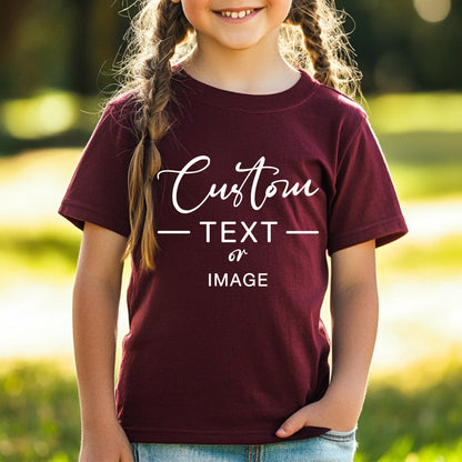 Custom Toddler T-Shirt, Custom Logo Kids Shirt, Personalize Company Youth Shirt, Custom Brand Tee