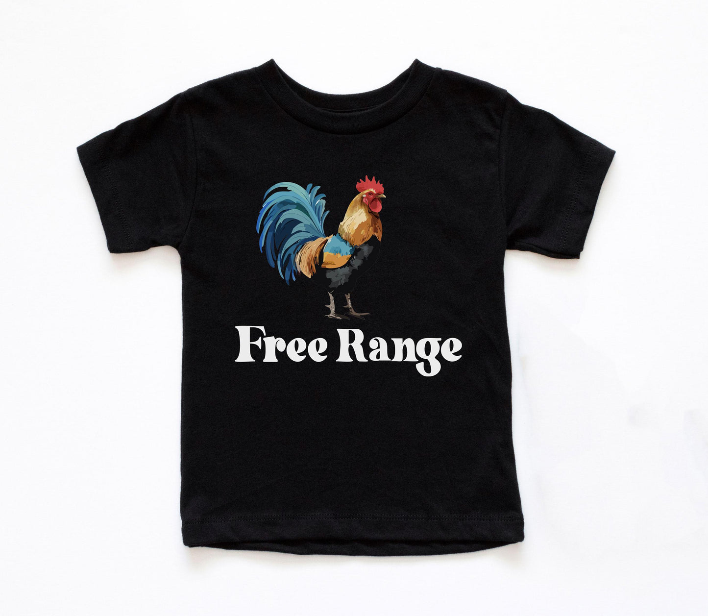 Free Range Kids Shirt, Chicken Farm Animal Youth T-Shirt, Farm Animal Shirt