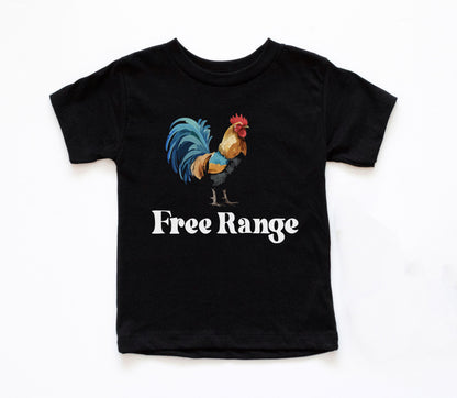 Free Range Kids Shirt, Chicken Farm Animal Youth T-Shirt, Farm Animal Shirt