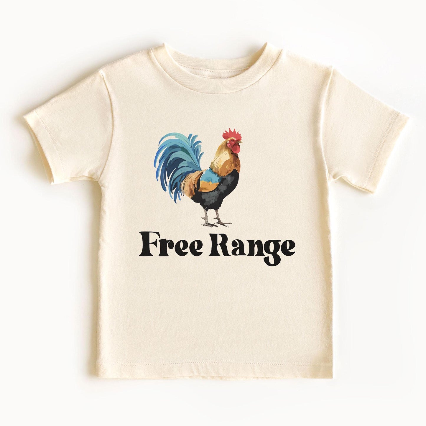 Free Range Kids Shirt, Chicken Farm Animal Youth T-Shirt, Farm Animal Shirt