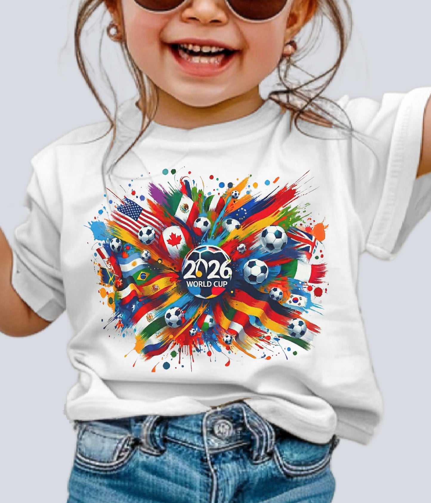 World Soccer 2026 Kids T-shirt: Youth Toddler Game Usa Flag Clothing