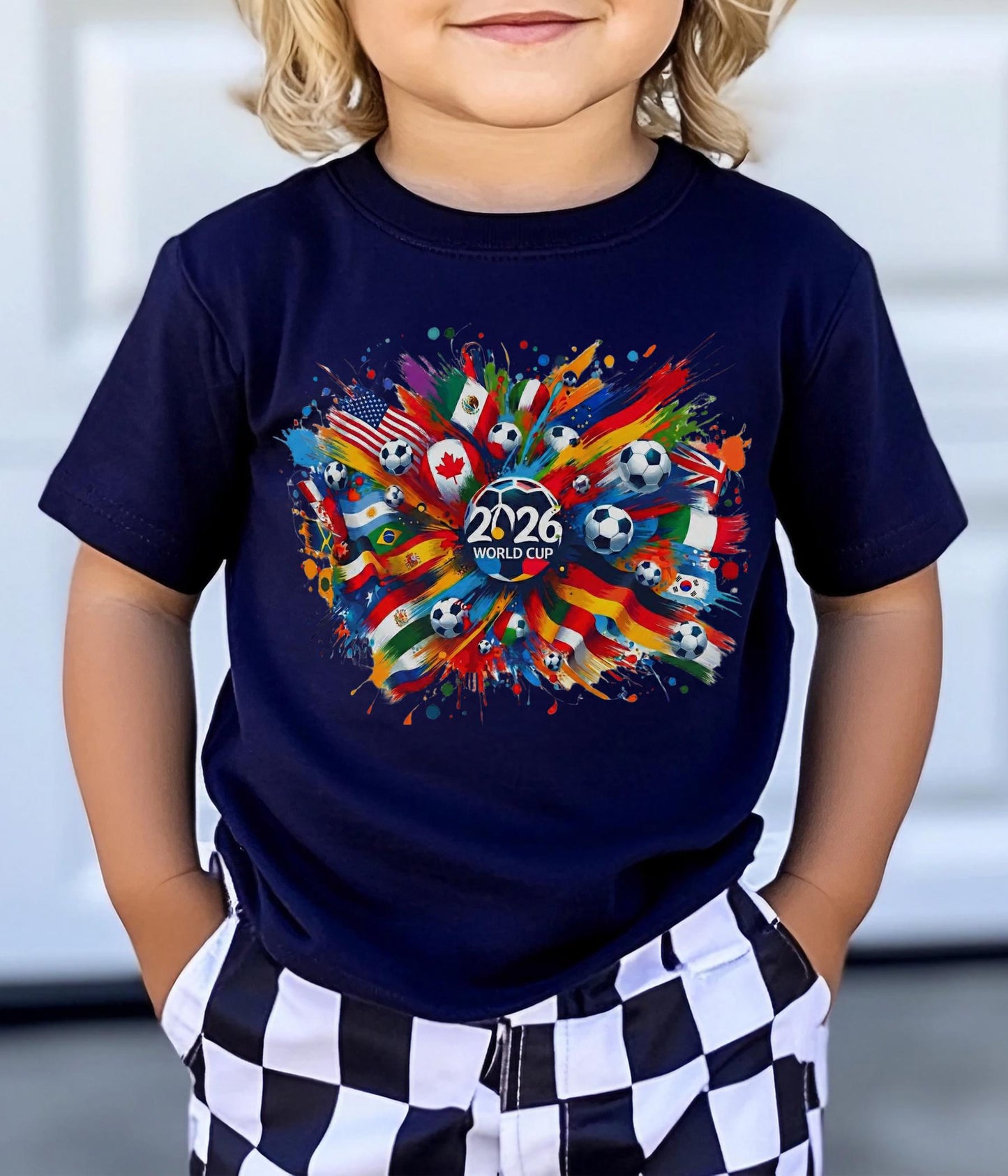 World Soccer 2026 Kids T-shirt: Youth Toddler Game Usa Flag Clothing
