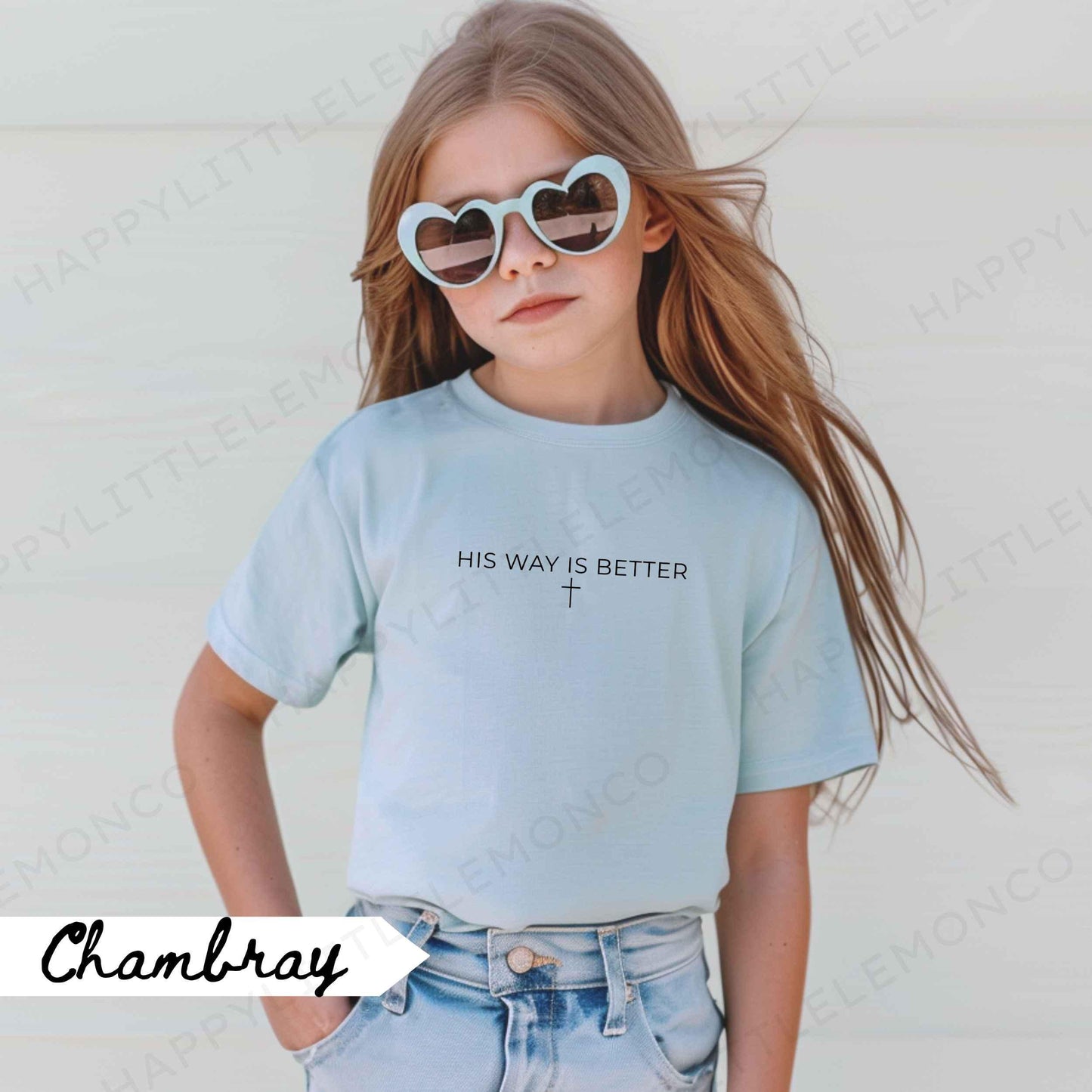 Christian His Way is Better Youth Shirt, Christian Bible Verse Kids Tee, Christian Kids Shirt