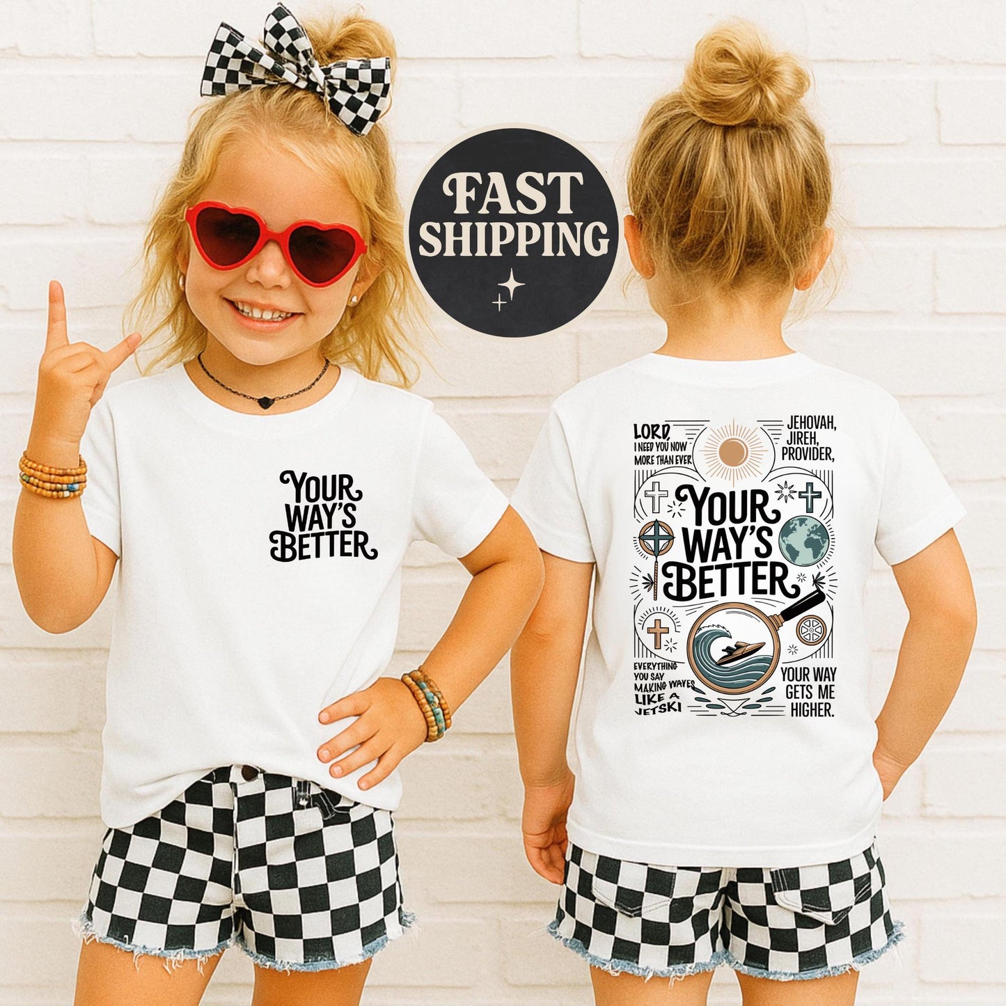 His Way is Better Youth Tee, Christian Kids Shirt, Jesus Lover T-Shirt