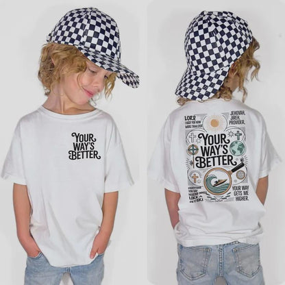 Your Way's Better Christian Youth Shirt, Proverbs 169 Religious Kids Shirt