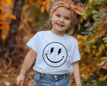 Happy Faces Kids Shirt, Smiling Emoji Shirt, Trendy Shirt For Kids